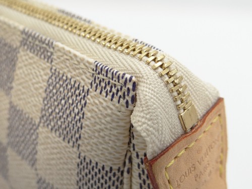 LOUIS VUITTON Damier Azur Mini Pochette Accessoires N58010 Pouch 20210389700 2 - Picture 12 of 22