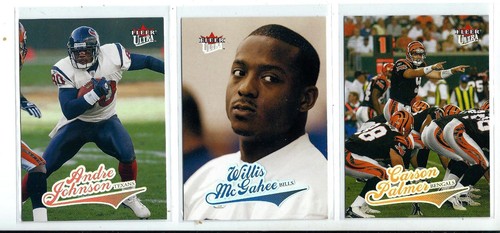 NFL Greats - 2004 Ultra ANDRE JOHNSON / CARSON PALMER / WILLIS McGAHEE *MINT - 第 1/2 張圖片