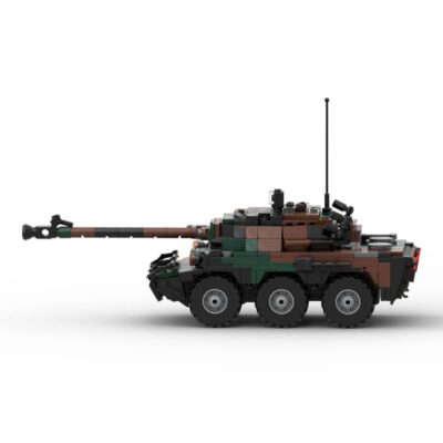 AMX-10RC Wheeled Scout Vehicle Modell 634 teile für 14+ Jahre MOC-110138
