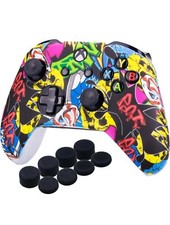Printing Rubber Silicone Cover Skin Case Xbox One S/X Controller x 1 Comic Skull