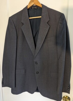Vittorio Rex Sport Mens Coat Jacket Blazer Size 43L Wool Gray