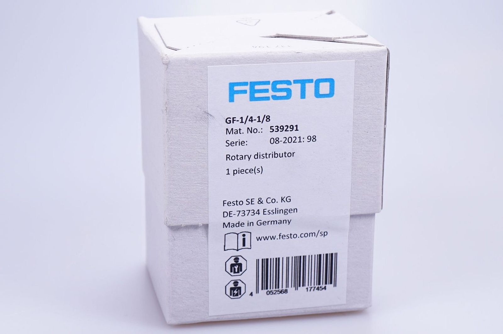 Festo GF-1/4-1/8 539291 Rotary Distributor OVP NEW