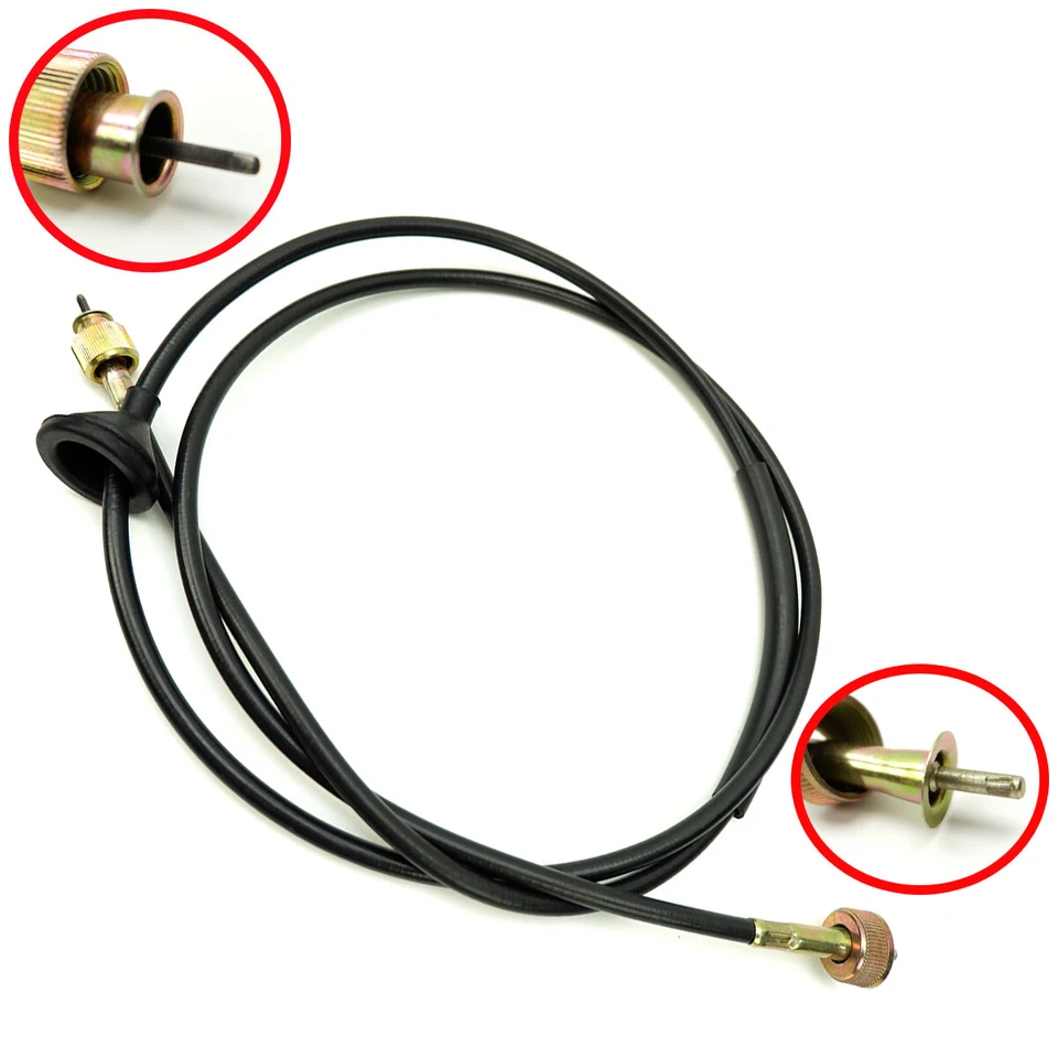 Speedo Meter Cable Speedometer Black For Nissan Datsan 620 Pickup 1972 76 1979 - Image 3 of 4
