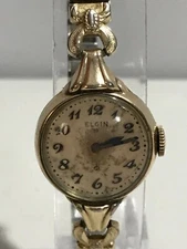 Ladies Watch Vintage Elgin 19J 10kt RGP Works Running 832 movt
