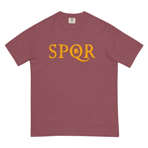 New Roma SPQR Garment Dye Relaxed Fit T-Shirt - Picture 2 of 5