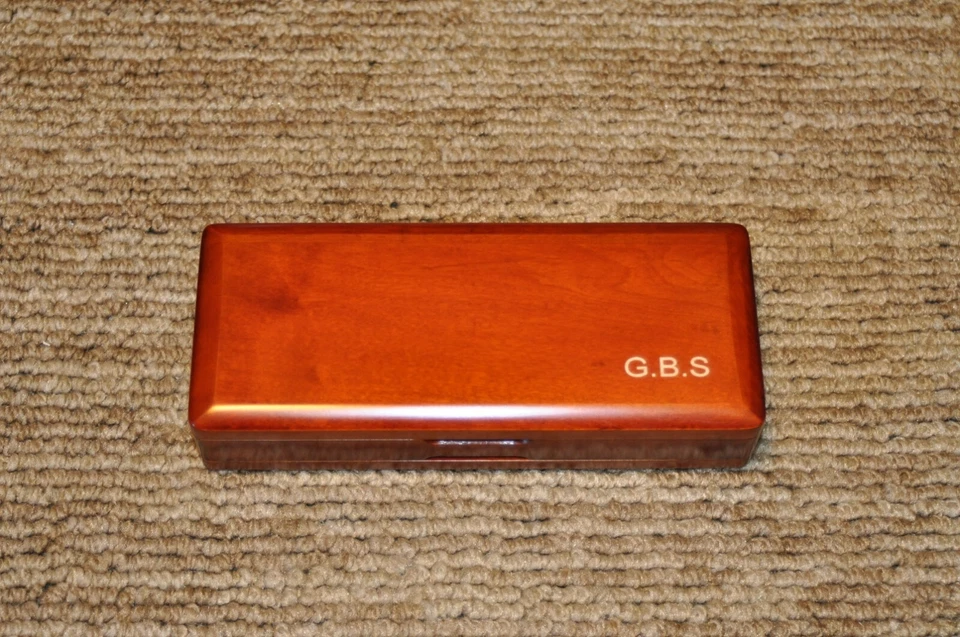 手工雕刻木制双簧管芦苇盒适用于40簧片 — 第 2/4 张图片