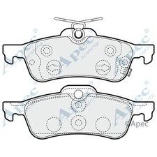 Brake Pads Set For Toyota Yaris P13 1.4 D-4D Rear Apec Red 044660D010 04466YZZE6