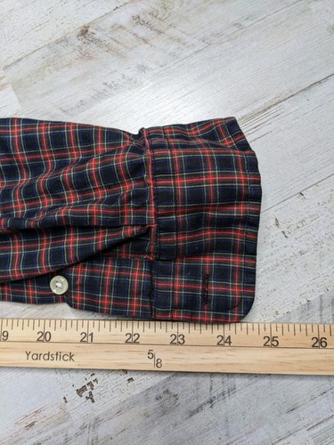 Ralph Lauren Shirt Mens Size L Plaid 120's Twill Long Sleeve Button Down Cotton - Picture 6 of 7