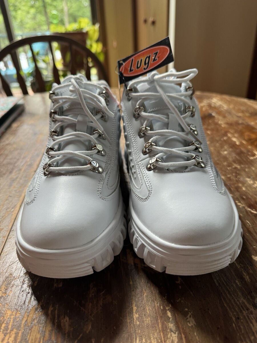 Women Lugz Dot Com 2.0 Leather Casual Shoes WDOT2L-100 White Women Lugz Dot Com 2.0 Leather Casual Shoes WDOT2L-100 White