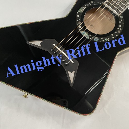 Black Dommenget Mathias Jabs Explorer Acoustic Guitar Solid Spruce Top Free Ship - Picture 5 of 8