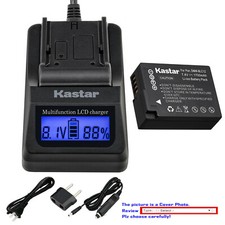 Kastar Battery LCD Fast Charger for Leica BP-DC12 Leica V-Lux 4 Leica Q Typ 116