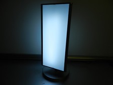  LED Leuchtsäule dreiseitig mit Motor drehbar 40 x 19 cm Leuchtkasten Lichtsäule
