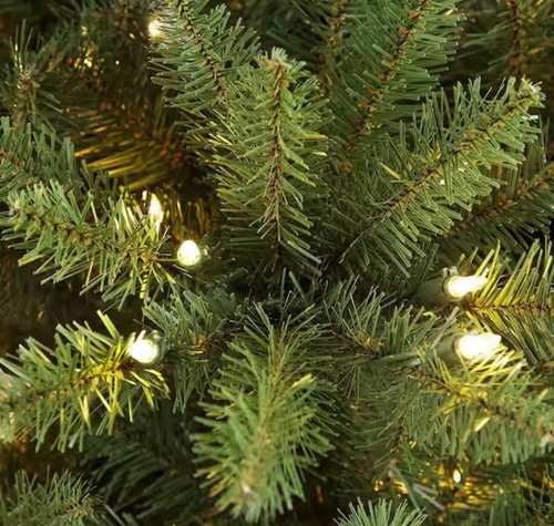 Puleo 6.5 ft. Prelit Incandescent Slim Fraser Fir Artificial Christmas Tree - Picture 6 of 10