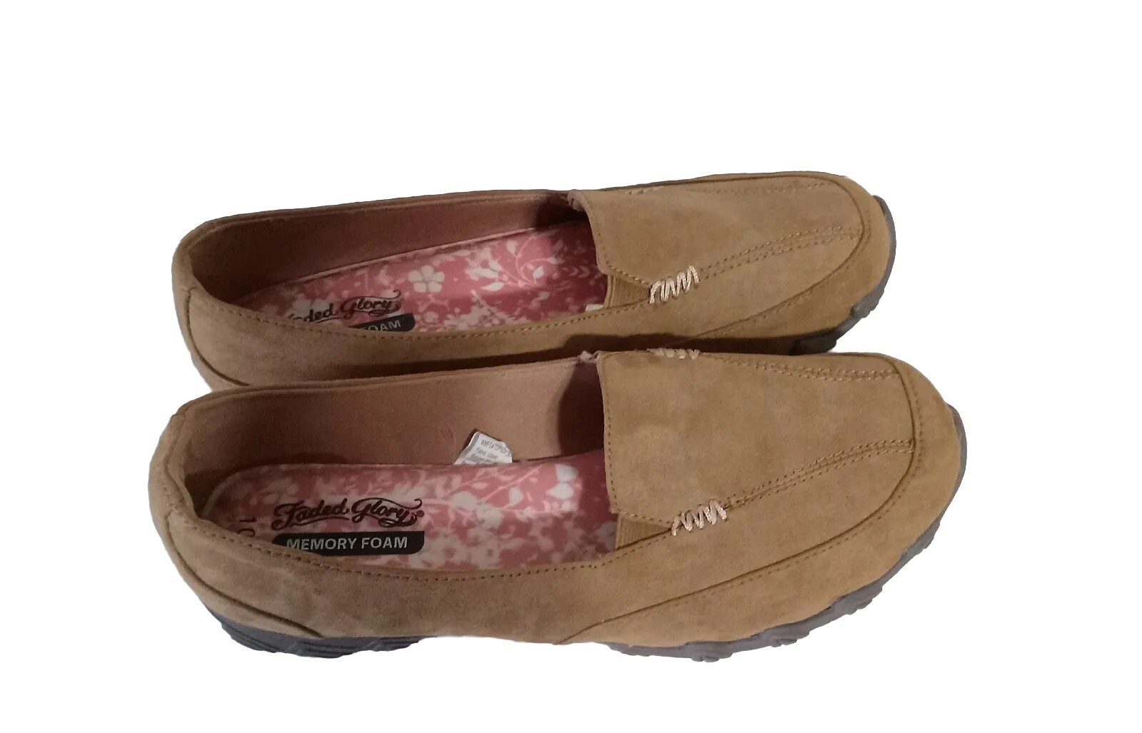 Canvas Shoes Faded Glory Memory Foam Mens Slip On Beach Shoes - Main Image