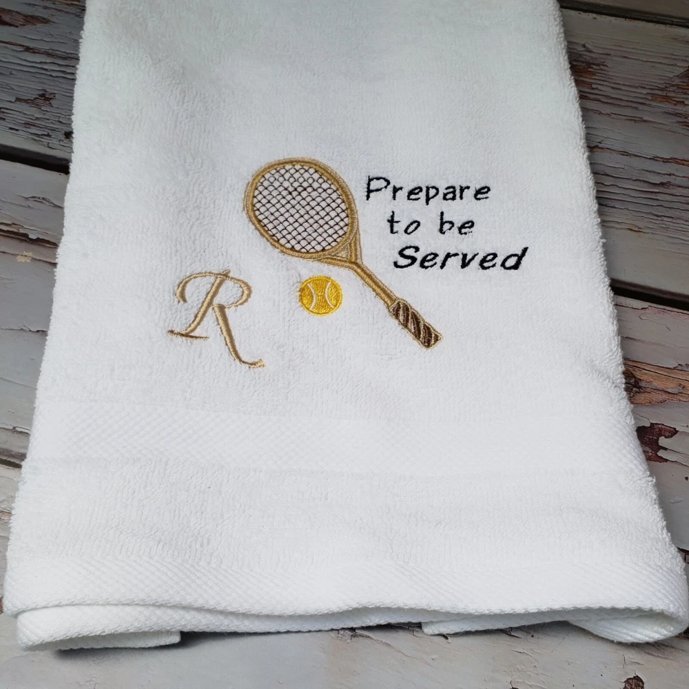 Pickleball Towel, Team Pickleball, Personalized Embroidered Towel