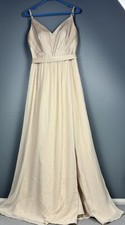 White by Vera Wang Formal Dress Bridesmaid Mother of the Bride Womens 8 Ivory