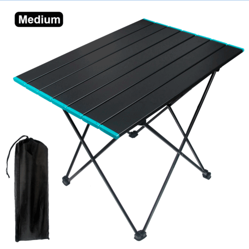 Portable Folding Table Camping Side Table Lightweight Outdoor Aluminum Table+Bag - Picture 6 of 15
