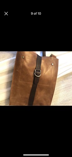 Designer 100% Leather Griffin Men’s Crossbody Bag, Father’s Day Gift - Picture 9 of 10