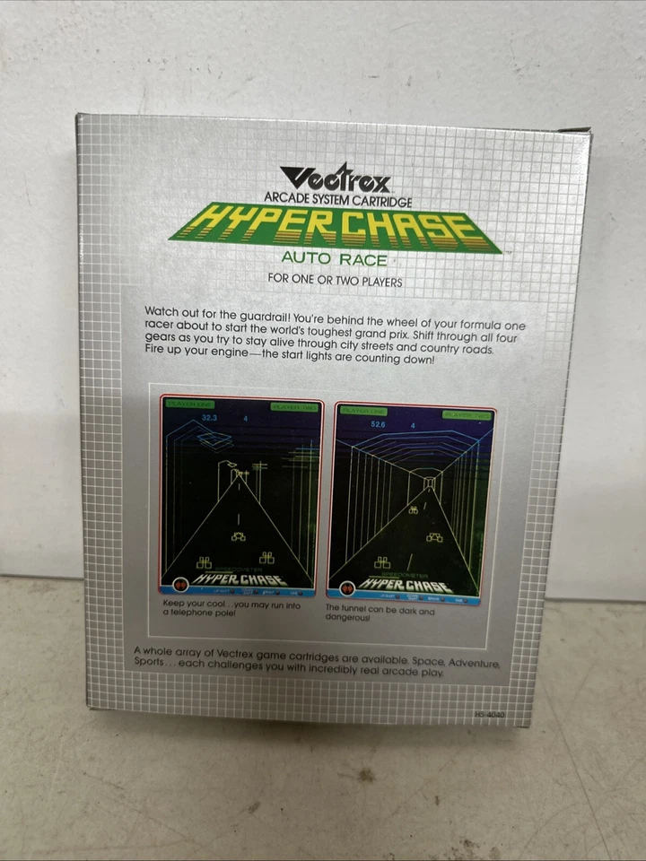 NEW VECTREX GAME HYPER CHASE GCE 1982 CIB - Image 2 of 2