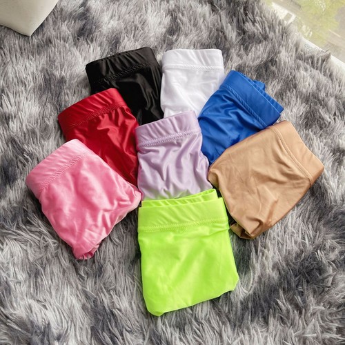Women Oil Glossy High Waist Booty Shorts Hot Pants High Cut Briefs Dance Bottoms - Picture 5 of 20