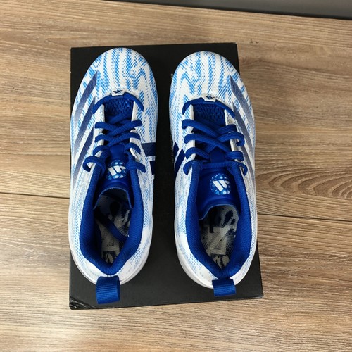 Adidas Adizero Electric.2 Youth Size 3.5 Y Blue White Football Cleats ID1470 New - Picture 6 of 11