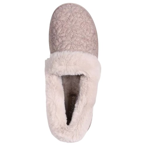 Womens Skechers Cozy Campfire - Bright Blossom Taupe Comfy Slippers - Picture 4 of 6