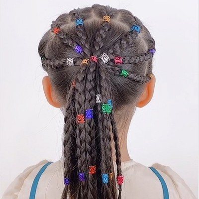 Bunte Zopfschnallen f??r M?dchen zuverl?ssiger und trendiger Haarschmuck