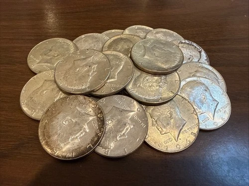 New ListingMixed Lot 40% Silver Kennedy Half Dollar Roll of 20 - FREE SHIPPING