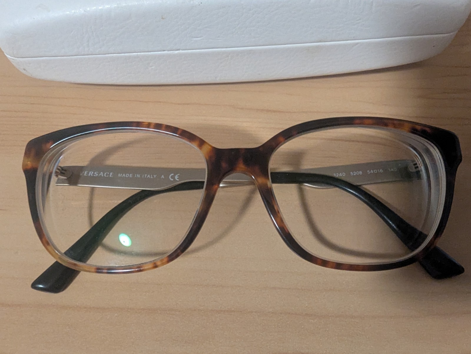 Versace VE 3240 Eyeglasses Frames Havana Gold Black 5208 Authentic 54 16 140 thumbnail 3