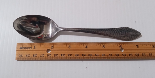 MSe Martha Stewart MFS3 gehämmert Edelstahl Platz Tisch Suppe Löffel Set 6 - Bild 4 von 4