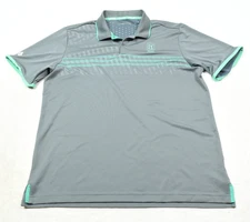 Adidas ClimaChill TPC Sawgrass Polo Shirt Mens XL? Gray Green Short Sleeve Golf