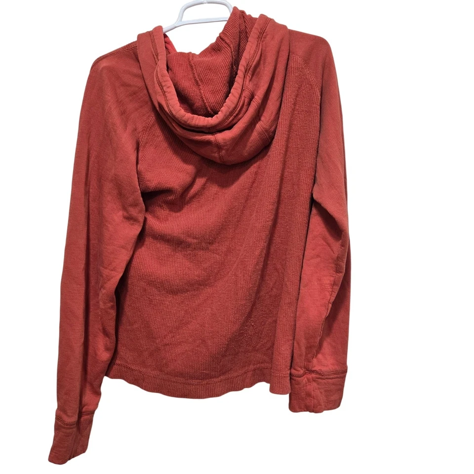 Sudadera con Capucha para Mujer Eddie Bauer Pequeña Naranja Óxido Algodón Pullover Sudadera Foto 2 de 4