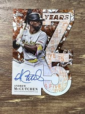 2026 Topps Series 1 Baseball /25 ANDREW MCCUTCHEN 75 Years of Topps Auto Die Cut