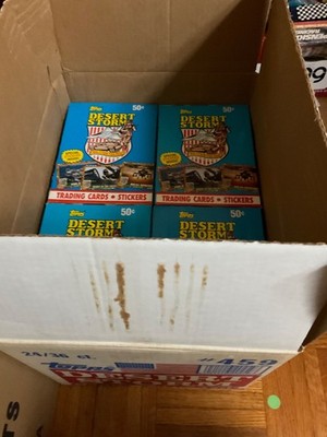 2 Boxes of 1991 TOPPS Desert Storm Wax Box of Trading Cards Case Fresh