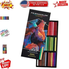 Premier Nupastel 36-Pack Firm Pastel Color Sticks for Elegant Adult Coloring