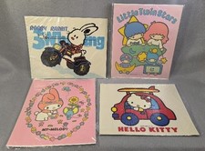 4 New Old Stock Vtg. Sanrio Large Stickers Hello Kitty, Robby, etc. 1976 Japan
