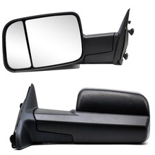 Tow Mirrors Fits 12-15 Dodge Ram 1500 2500 3500 Trailer Pickup Manual Flip-up