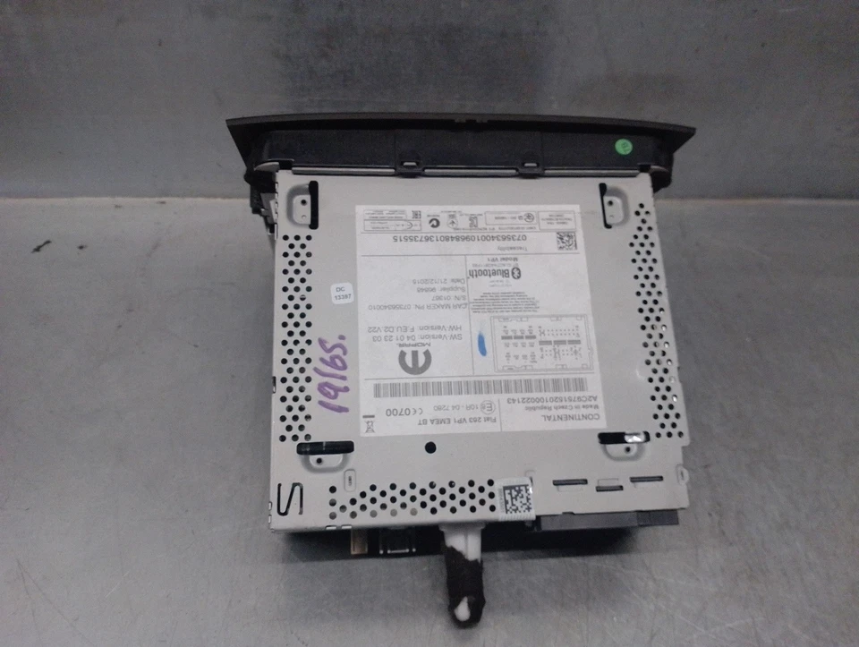 07356340010 SISTEMA AUDIO / RADIO CD / CONTINENTAL / A2C9751520100022143 / 48712 - Imagen 2 de 4