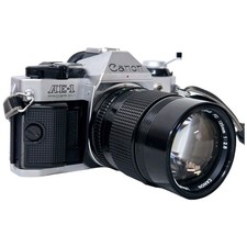 Fully Serviced, Excellent Condition Canon AE-1 PROGRAM CANON LENS FD 135 F2.8