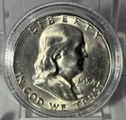 1954 S  Franklin Half Dollar - 90% Silver - Brilliant Uncirculated - Nice Luster