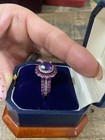 Rarities Carol Brodie Pink And Purple Ring Silver 8 — photo 3