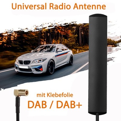 DAB+ ANTENNE passt fürs Auto DAB Klebeantenne Kfz Fenster Antenne Autoradio DIGI