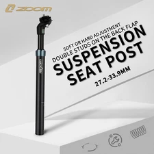 ZOOM Mountain Bike Dropper Post MTB Suspension Seatpost 350mm 27.2/30.9/31.6mm