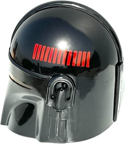 Mandalorian Red & Black Steel Helmet with Liner | LARP Cosplay Movie Armor Mask - Picture 2 of 6