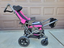 Leggero Reach 16 Folding Stroller RECLINE TRANSIT special Needs Wheelchair Pink