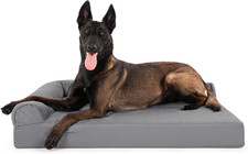 Orthopedic Dog Bed for Large Dogs W/ Removable Bolsters  Washable Cover, for Do