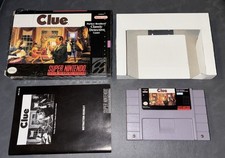 Clue SNES Complete In Box CIB Super Nintendo Game With Manual Mint Condition