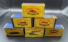 6 (BOXES ONLY) Vintage Original Lesney Matchbox Die-Cast Car - High Grade