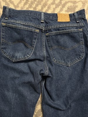 Vintage Men's Lee Straight Leg Jeans Blue 33x30 Made In USA