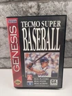 Tecmo Super Baseball (Sega Genesis, 1994) Complete & Tested